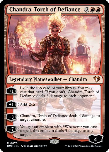 [876]【EN】反逆の先導者、チャンドラ/Chandra, Torch of Defiance【CMM】[M][赤]