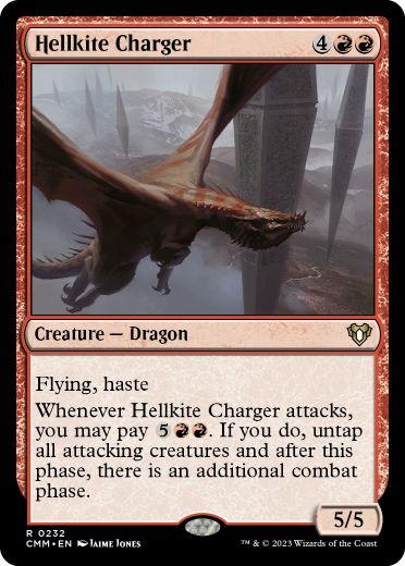 [232]【EN】ヘルカイトの突撃者/Hellkite Charger【CMM】[R][赤]