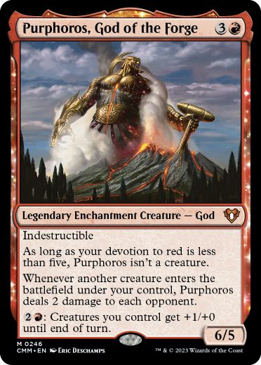 [246]【EN】鍛冶の神、パーフォロス/Purphoros, God of the Forge【CMM】[M][赤]