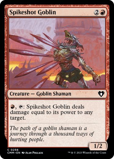 [256]【EN】トゲ撃ちゴブリン/Spikeshot Goblin【CMM】[C][赤]