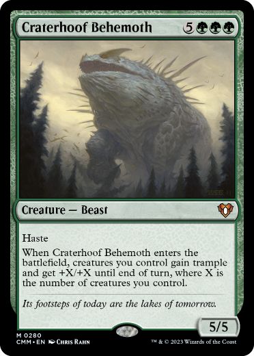 [280]【EN】孔蹄のビヒモス/Craterhoof Behemoth【CMM】[M][緑]