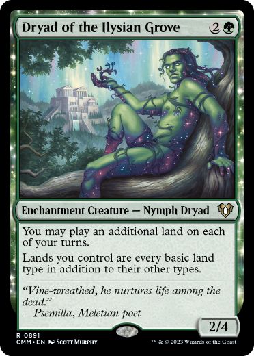 [891]【EN】イリーシア木立のドライアド/Dryad of the Ilysian Grove【CMM】[R][緑]