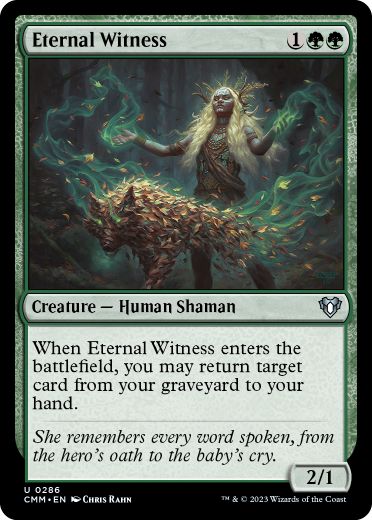 [286]【EN】永遠の証人/Eternal Witness【CMM】[U][緑]