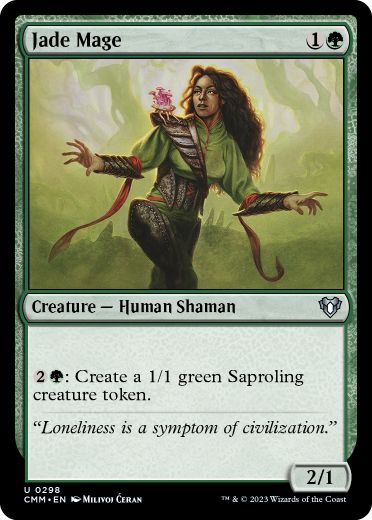 [298]【EN】翡翠の魔道士/Jade Mage【CMM】[U][緑]