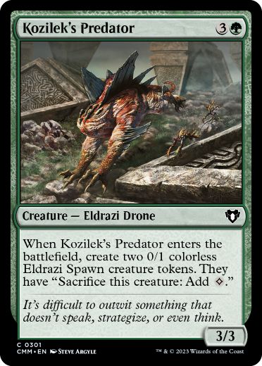 [301]【EN】コジレックの捕食者/Kozilek's Predator【CMM】[C][緑]