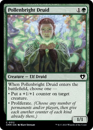 [312]【EN】花粉光のドルイド/Pollenbright Druid【CMM】[C][緑]
