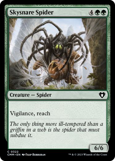 [322]【EN】空網蜘蛛/Skysnare Spider【CMM】[C][緑]