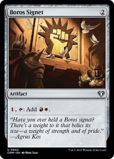 [942]【EN】ボロスの印鑑/Boros Signet【CMM】[U][茶]