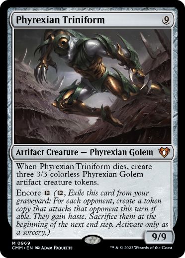 [969]【EN】ファイレクシアの三重体/Phyrexian Triniform【CMM】[M][茶]