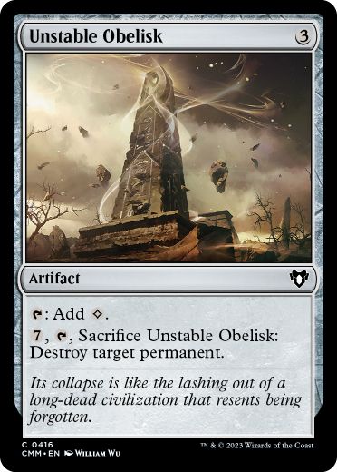 [416]【EN】不安定なオベリスク/Unstable Obelisk【CMM】[C][茶]