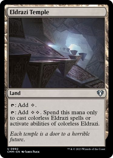 [992]【EN】エルドラージの寺院/Eldrazi Temple【CMM】[U][土地]