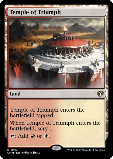 [1047]【EN】凱旋の神殿/Temple of Triumph【CMM】[R][土地]