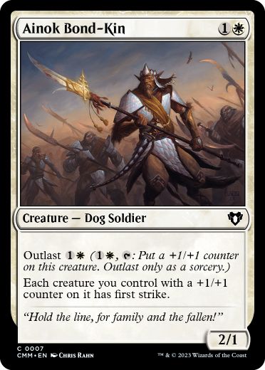 [007]【EN】【FOIL】アイノクの盟族/Ainok Bond-Kin【CMM】[C][白]
