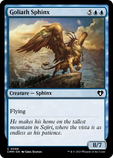 [099]【EN】【FOIL】大巨人のスフィンクス/Goliath Sphinx【CMM】[C][青]
