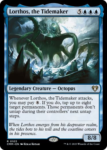 [103]【EN】【FOIL】潮汐を作るもの、ロートス/Lorthos, the Tidemaker【CMM】[R][青]