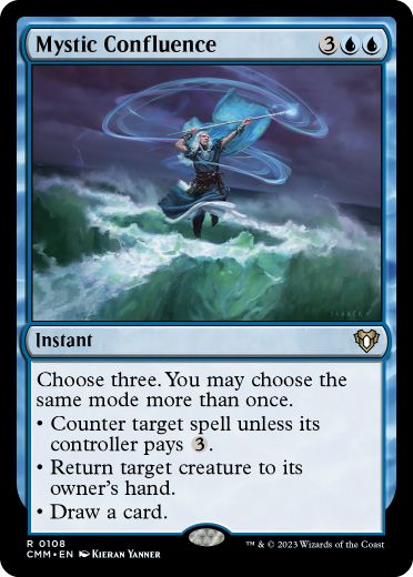 [108]【EN】【FOIL】神秘の合流点/Mystic Confluence【CMM】[R][青]