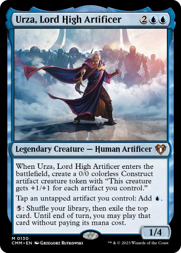 [130]【EN】【FOIL】最高工匠卿、ウルザ/Urza, Lord High Artificer【CMM】[M][青]