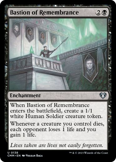 [138]【EN】【FOIL】想起の拠点/Bastion of Remembrance【CMM】[U][黒]