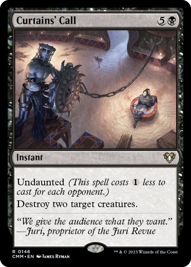 [146]【EN】【FOIL】幕切れ/Curtains' Call【CMM】[R][黒]