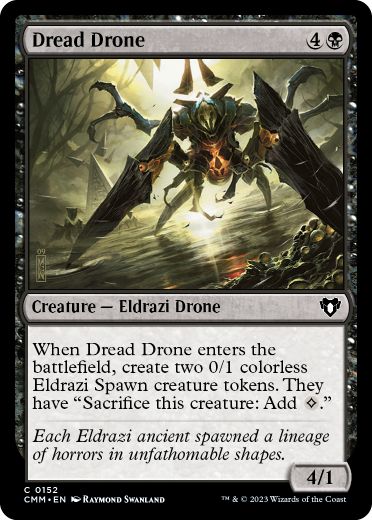 [152]【EN】【FOIL】戦慄の徒食者/Dread Drone【CMM】[C][黒]