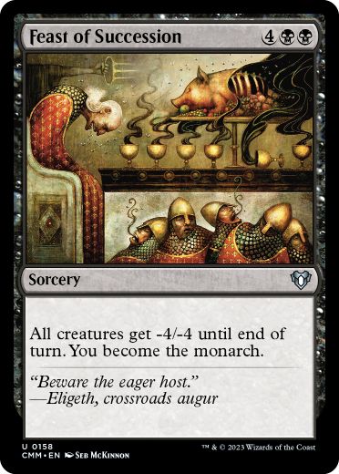 [158]【EN】【FOIL】継承の饗宴/Feast of Succession【CMM】[U][黒]