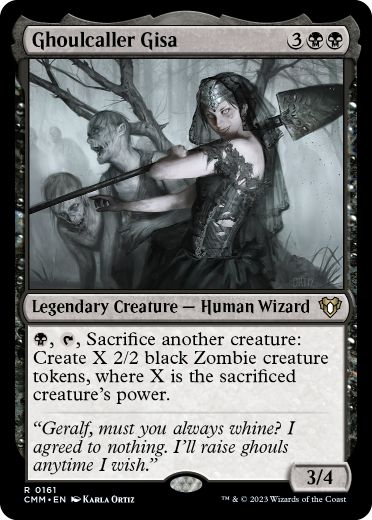 [161]【EN】【FOIL】グール呼びのギサ/Ghoulcaller Gisa【CMM】[R][黒]
