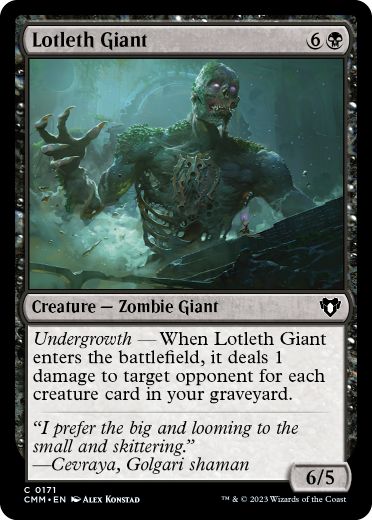 [171]【EN】【FOIL】ロッテスの巨人/Lotleth Giant【CMM】[C][黒]