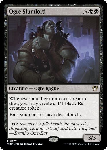 [177]【EN】【FOIL】オーガの貧王/Ogre Slumlord【CMM】[R][黒]