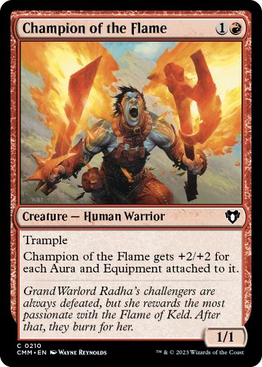 [210]【EN】【FOIL】炎のチャンピオン/Champion of the Flame【CMM】[C][赤]
