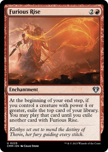 [225]【EN】【FOIL】猛然たる顕現/Furious Rise【CMM】[U][赤]