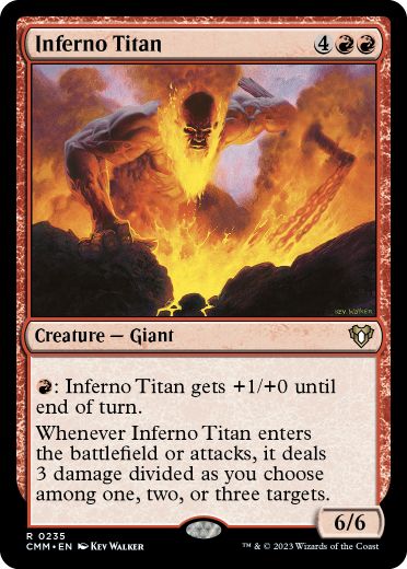 [235]【EN】【FOIL】業火のタイタン/Inferno Titan【CMM】[R][赤]
