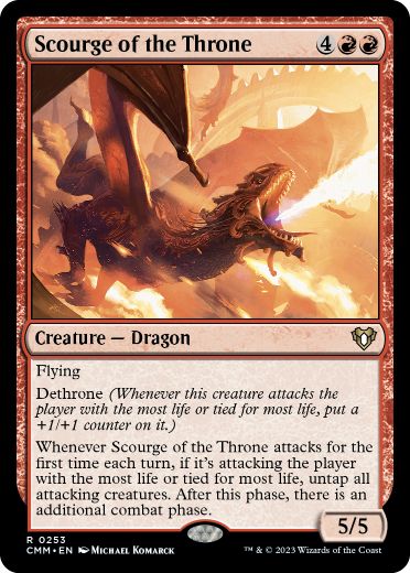 [253]【EN】【FOIL】玉座の災い魔/Scourge of the Throne【CMM】[R][赤]