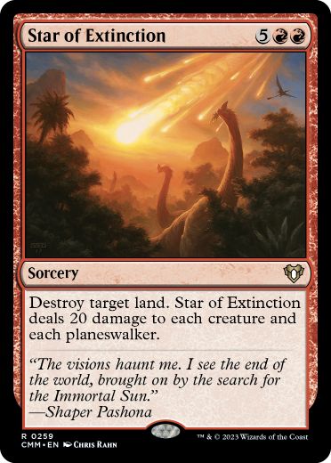 [259]【EN】【FOIL】絶滅の星/Star of Extinction【CMM】[R][赤]