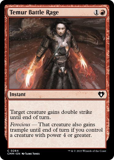 [264]【EN】【FOIL】ティムールの激闘/Temur Battle Rage【CMM】[C][赤]