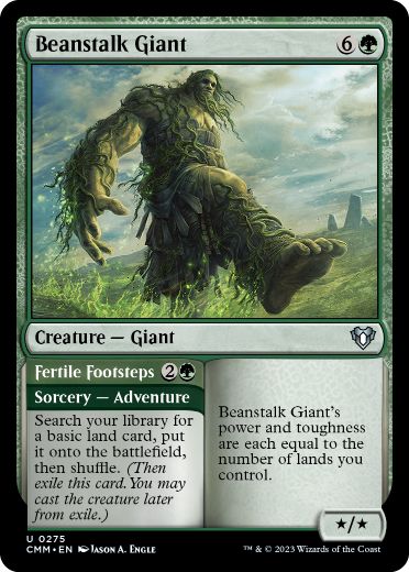 [275]【EN】【FOIL】豆の木の巨人/Beanstalk Giant【CMM】[U][緑]