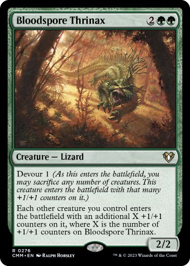 [276]【EN】【FOIL】血胞子のトリナクス/Bloodspore Thrinax【CMM】[R][緑]