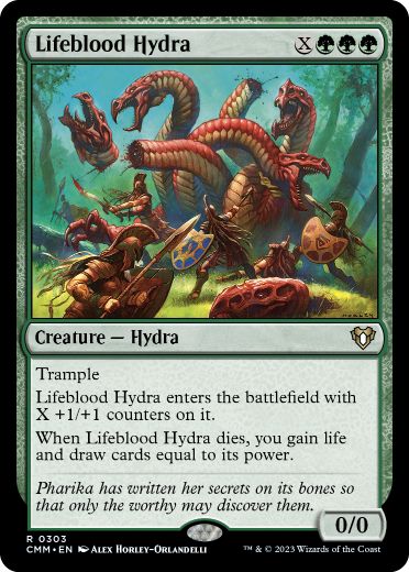 [303]【EN】【FOIL】生命線のハイドラ/Lifeblood Hydra【CMM】[R][緑]
