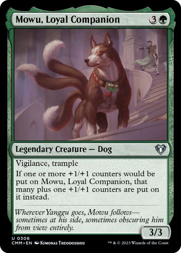 [306]【EN】【FOIL】忠実な相棒、モーウー/Mowu, Loyal Companion【CMM】[U][緑]