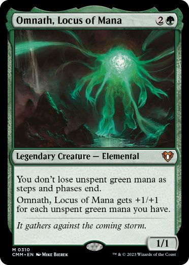 [310]【EN】【FOIL】マナの座、オムナス/Omnath, Locus of Mana【CMM】[M][緑]