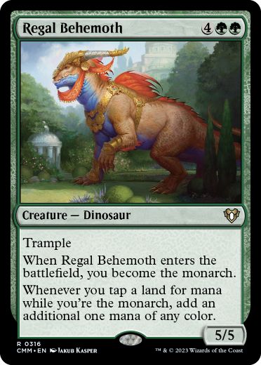 [316]【EN】【FOIL】絢爛なビヒモス/Regal Behemoth【CMM】[R][緑]