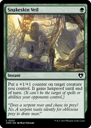 [323]【EN】【FOIL】蛇皮のヴェール/Snakeskin Veil【CMM】[C][緑]