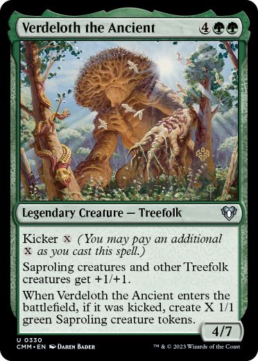 [330]【EN】【FOIL】古木のヴァーデロス/Verdeloth the Ancient【CMM】[U][緑]