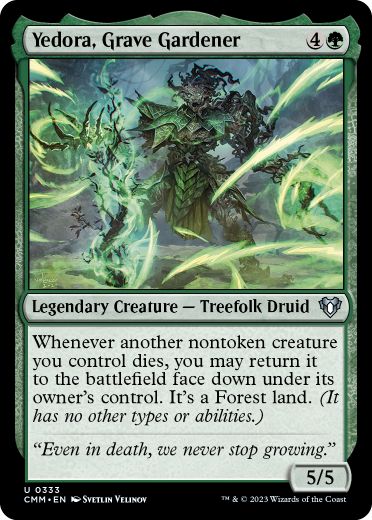 [333]【EN】【FOIL】霊園の庭師、イェドラ/Yedora, Grave Gardener【CMM】[U][緑]