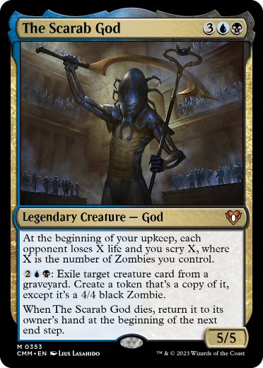 [353]【EN】【FOIL】スカラベの神/The Scarab God【CMM】[M][多色]