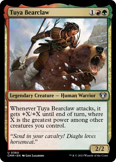 [360]【EN】【FOIL】熊爪のトゥーヤ/Tuya Bearclaw【CMM】[U][多色]