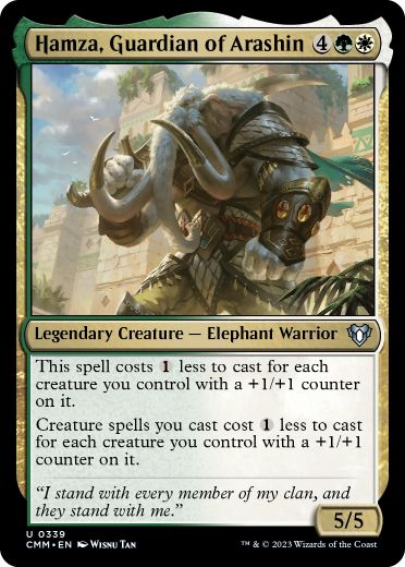 [339]【EN】【FOIL】アラシンの守護者、ハムザ/Hamza, Guardian of Arashin【CMM】[U][多色]