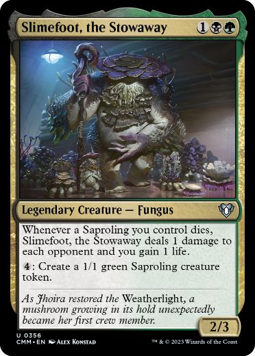 [356]【EN】【FOIL】密航者、スライムフット/Slimefoot, the Stowaway【CMM】[U][多色]