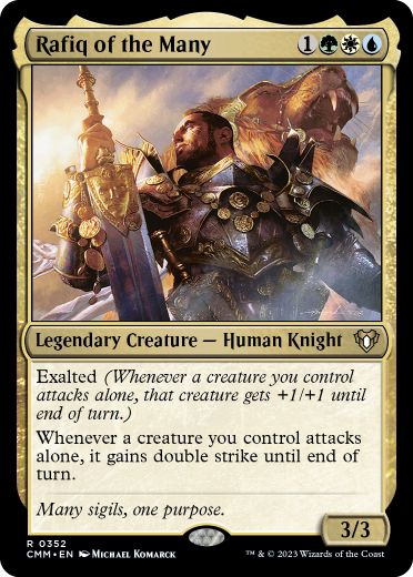 [352]【EN】【FOIL】数多のラフィーク/Rafiq of the Many【CMM】[R][多色]