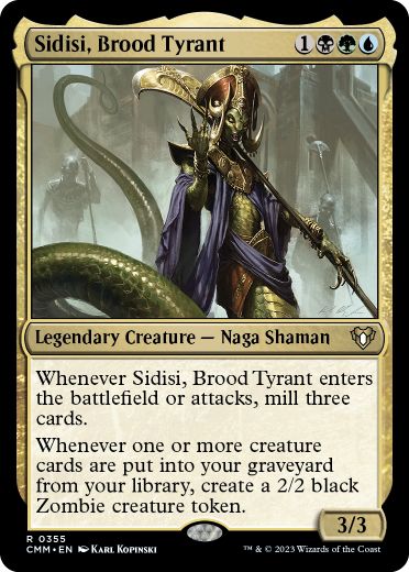 [355]【EN】【FOIL】血の暴君、シディシ/Sidisi, Brood Tyrant【CMM】[R][多色]