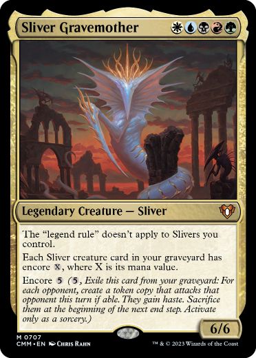 [707]【EN】【FOIL】スリヴァーの墳母/Sliver Gravemother【CMM】[M][多色]